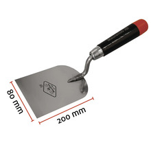 Murárska lyžica s rozmermi 200 mm dĺžka a 80 mm šírka