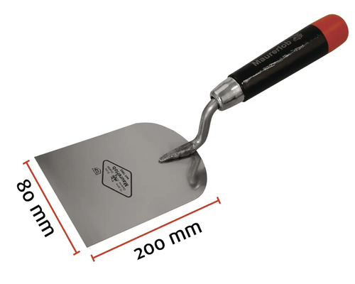 Murárska lyžica s rozmermi 200 mm dĺžka a 80 mm šírka