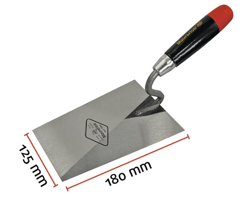 Murárska lyžica, list lyžice približne 125 x 180 milimetrov