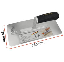 Murárska lyžica Maurerlob na sadrokartón, 280 x 130 milimetrov