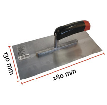 Murárska lyžica Maurer s dĺžkou čepele 280 milimetrov a šírkou čepele 130 milimetrov.