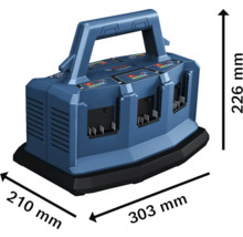 Nabíjačka akumulátorov Bosch Professional s rozmermi 303 x 210 x 226 milimetrov