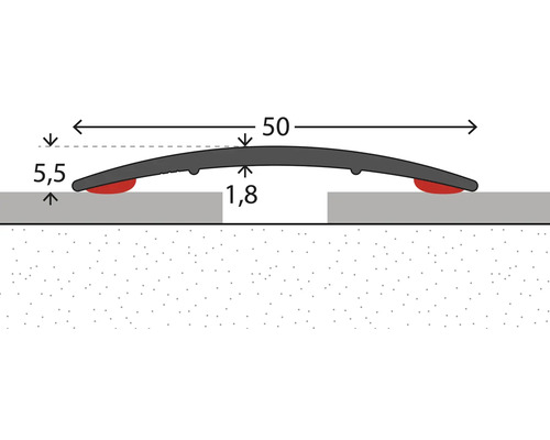 Zobrazenie káblového mostíka s rozmermi