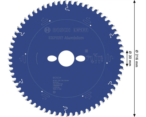 Pílový kotúč Bosch Expert Aluminium, priemer 216 milimetrov