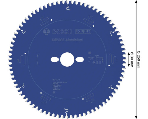 Pílový kotúč Bosch Expert Aluminium, priemer 250 milimetrov