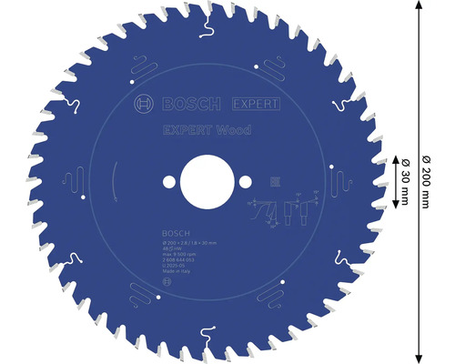 Pílový list na drevo Bosch Expert s priemerom 200 milimetrov