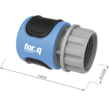 Spojka hadice for_q s rozmermi 5,8 x 3,5 cm