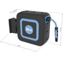 Navijak na záhradnú hadicu s hadicou a logom for_q