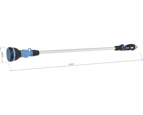 Záhradná sprcha s dĺžkou 120 cm a priemerom 6 cm