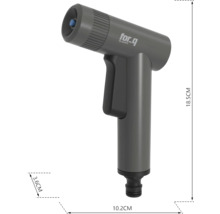 Vodná striekacia pištoľ For Q s rozmermi