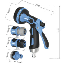 Striekacia pištoľ For Q s rozmermi