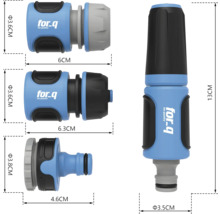 Sada záhradných hadicových spojok for_q s rozmermi