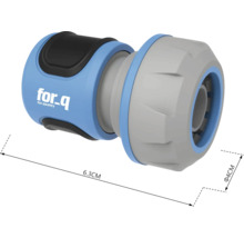 Konektor záhradnej hadice s rozmermi 6,3 cm dĺžky a 4 cm v priemere