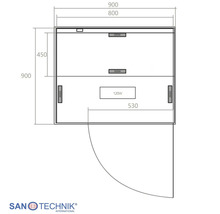 Infrasauna Malmö 90x90x190 cm