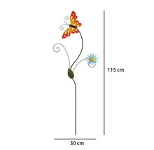 Zápich kovový Lafiora motýľ 115 cm