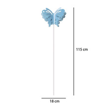 Motýľ kovový modrý 115cm