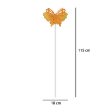 Motýľ kovový oranžový 115cm