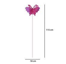 Motýľ kovový tmavoružový 115cm