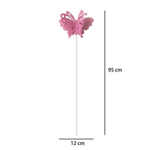 Motýľ kovový rosa 95cm