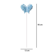 Motýľ kovový modrý 95cm