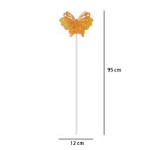 Motýľ kovový oranžový 95cm