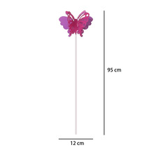 Motýľ kovový ružový 95cm