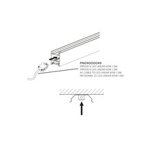 Prívod pre svietidla LINEAR LED 60W, 1,5 m