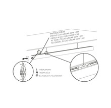 Prívod pre svietidla LINEAR LED 60W, 1,5 m