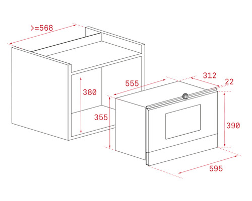 Rozmery závesnej skrinky s rúrou