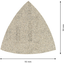Brúsny papier pre delta brúsky Bosch M480 93 x 93 x 93 mm, zrnitosť 120, 50 ks
