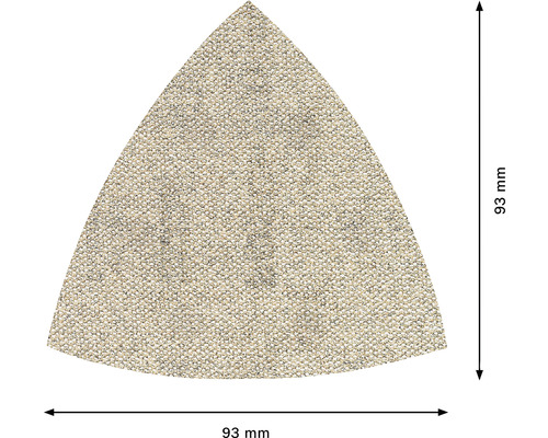 Trojuholníkový brúsny papier, 93 milimetrov