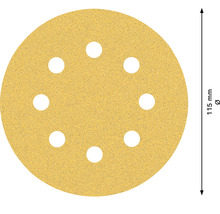 Brúsny papier pre excentrické brúsky Bosch Ø 115 mm, zrnitosť 80, dierovaný, 50 ks