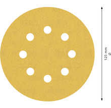 Brúsny papier pre excentrické brúsky Bosch Ø 125 mm, zrnitosť 180, dierovaný 50 ks