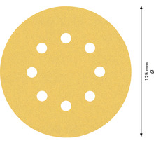 Brúsny papier pre excentrické brúsky Bosch Ø 125 mm, zrnitosť 120, dierovaný, 50 ks