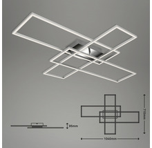 LED stropné svietidlo s geometrickým dizajnom a rozmermi