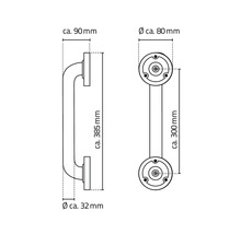 Madlo RIDDER Sam 30 cm čierna A00130110
