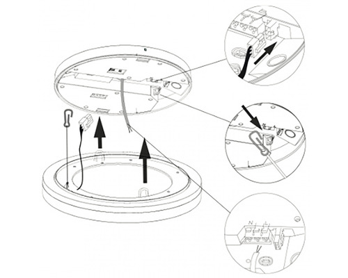 Montážny návod na stropné svietidlo