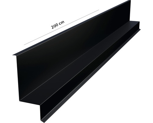 Strešný okrajový profil z kovu, dĺžka 200 cm