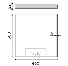 LED zrkadlo do kúpeľne Nimco 60 x 60 cm ZP 13066
