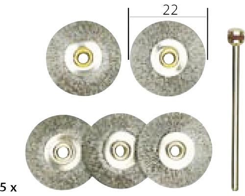 Drôtené kefové nástavce s priemerom 22 milimetrov, 5 kusov