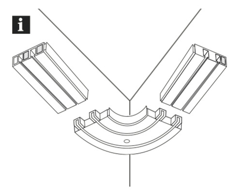 Rohový konektor pre profily