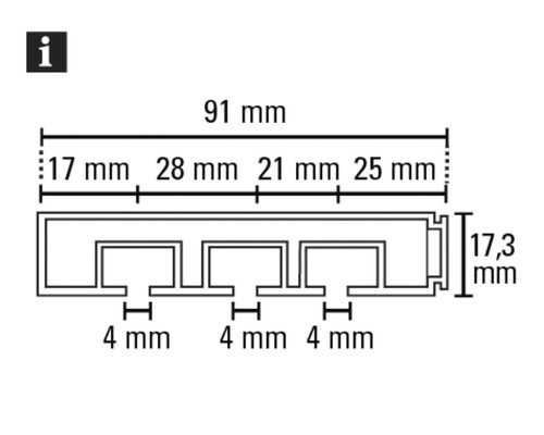 Technický nákres s rozmermi