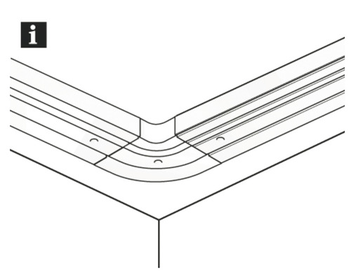 Rohový spojovací profil pre nástenné panely