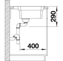 Nerezový drez Blanco ETAGON 500-IF/A 500 x 540 mm ušľachtilá oceľ 521748