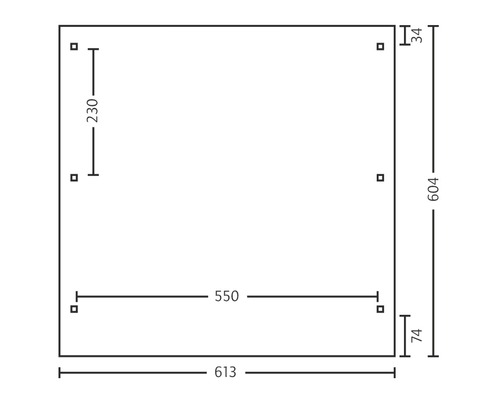 Technický výkres s rozmermi