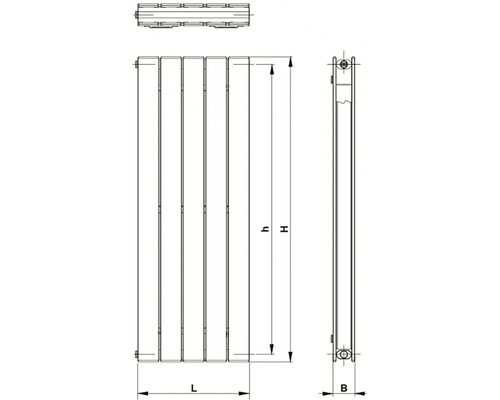 Kúpeľňový radiátor Korado Koratherm 160x36,6 cm biely