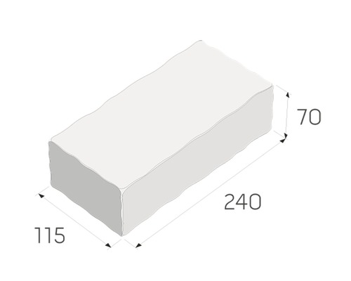Dlažobná kocka s rozmermi 240 x 115 x 70 milimetrov