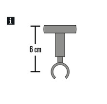 Stropný držiak Kira cappuccino Ø 19 mm