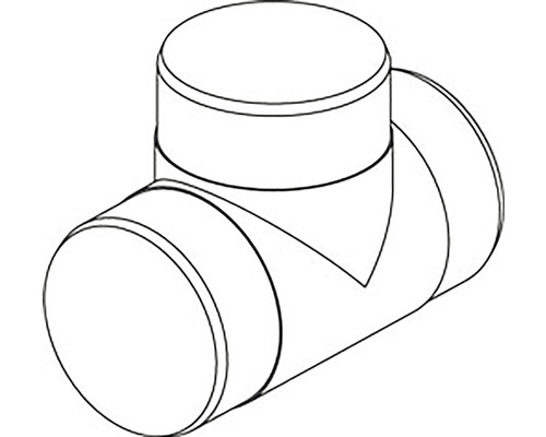 Rúrková spojka T-kus pre sanitárne inštalácie