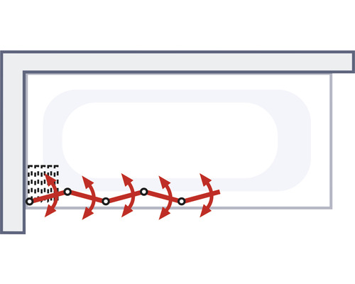 Ilustrácia kúpeľňového vetrania s vetracou klapkou